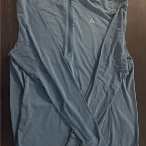Paradox Women’s XL Merino Blend Blue 1/4 zip pullover base layer